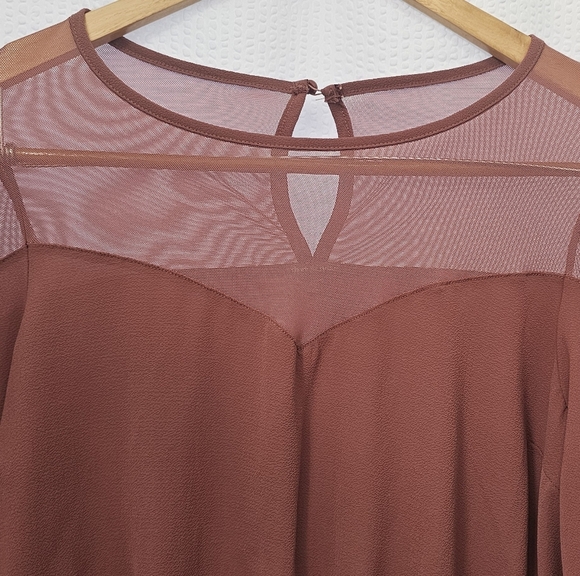 Charlotte Russe Rose Pink Blouse Top Size S - Picture 2 of 3